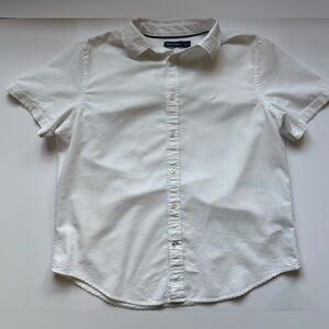 Nautica Men's White Button-Down Collared Shirt